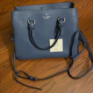 Kate Spade satchel light blue with silver